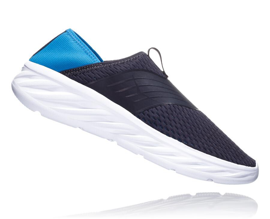 Sandalias Hoka One One Hombre Azul Marino/Blancos - Ora Recovery - CMVK49526